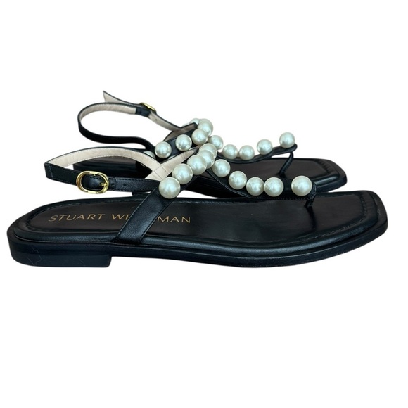 Stuart Weitzman Goldie T-Strap Sandal
Black Leather Size:8 - Picture 5 of 11